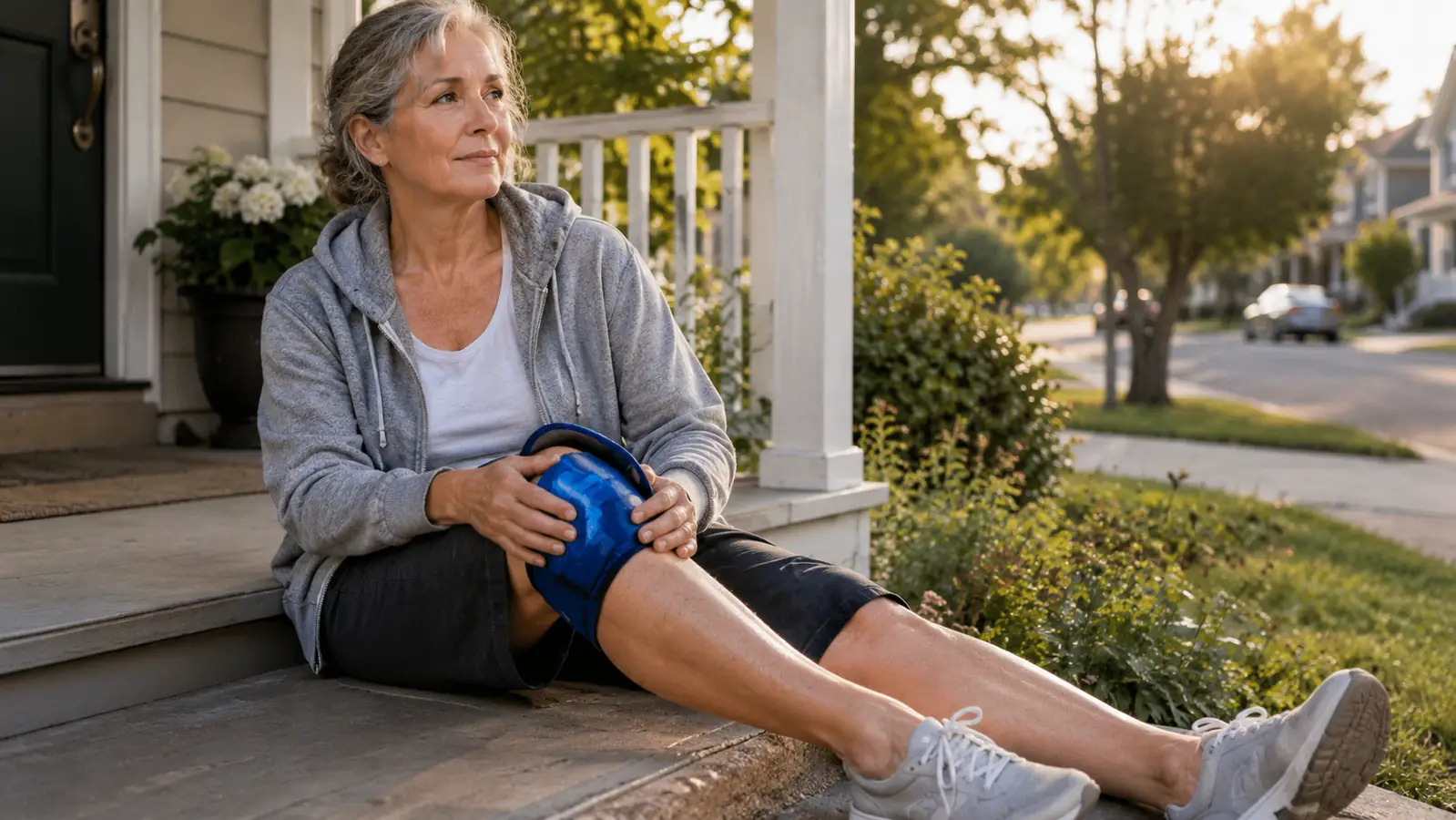 How to Calm Knee Swelling After a Long Walk With the Vive Ice Pack Wrap