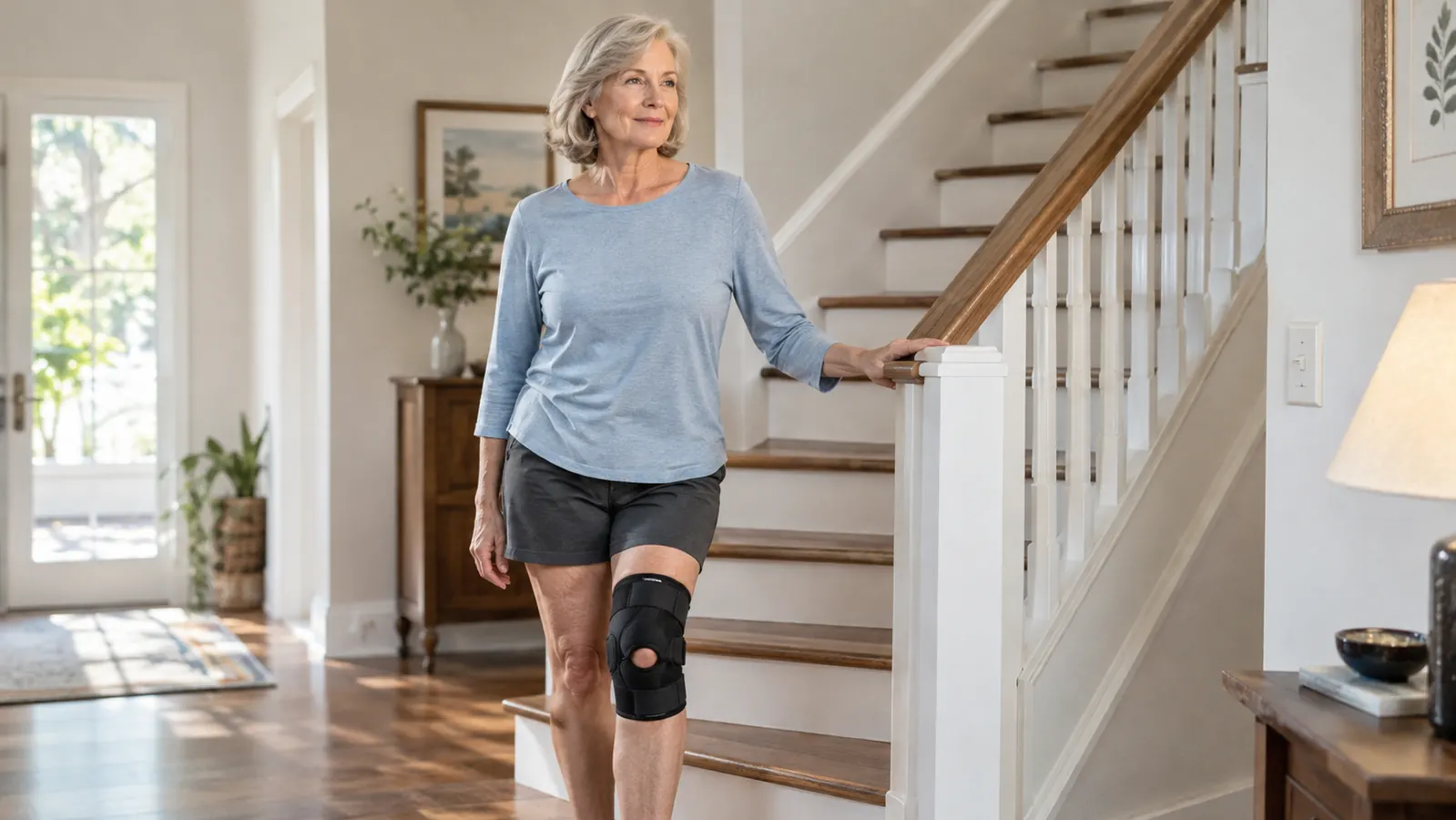 How to Handle Stairs With Achy Knees Using the Dr. Brace Elite